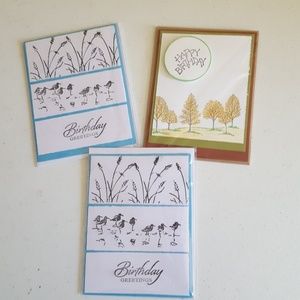 Set of 3 Handmade Birthday Cards